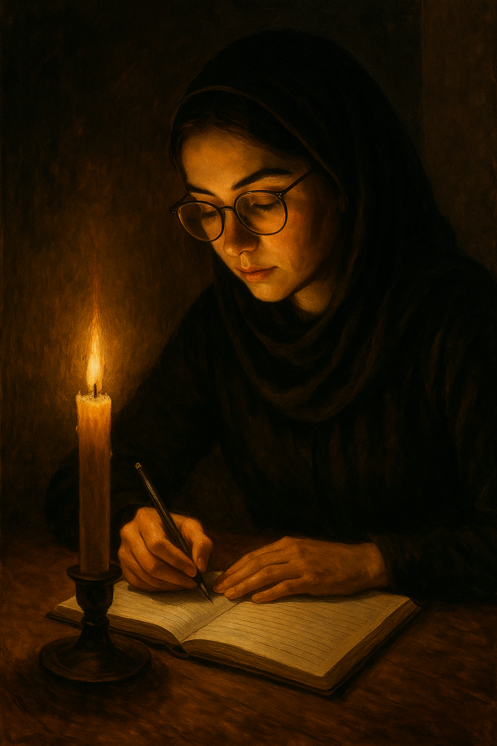 امرأة تكتب